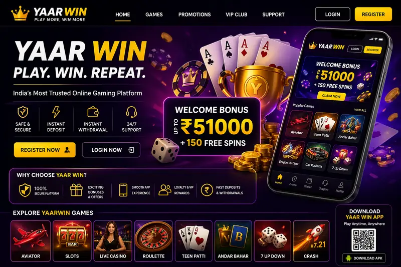 Yaar Win Games – Interactive digital entertainment platform with secure access and smooth mobile-friendly experience.
